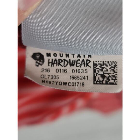 MOUNTAIN HARDWEAR RED STRIPE 1/4 ZIP PULLOVER, SZ MEDIUM - Picture 8 of 13